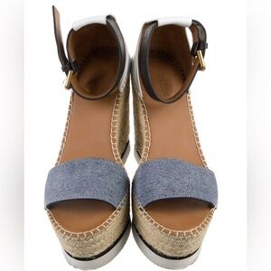 See by Chloe wedge espadrille - size 38